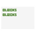 Green Retro 'BLOOKS' Decal Pack